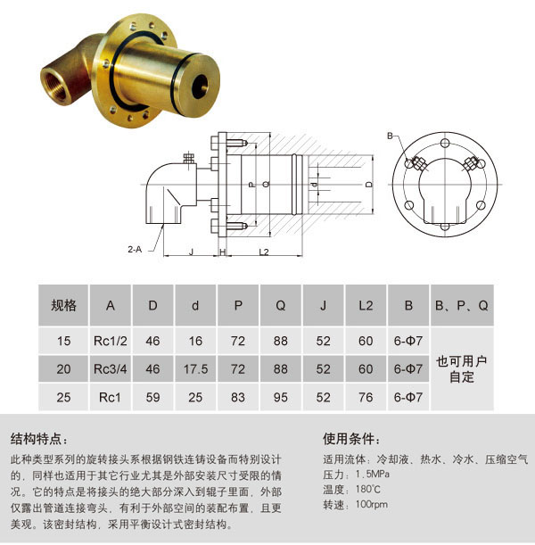 單向流通式HM-D旋轉(zhuǎn)接頭圖